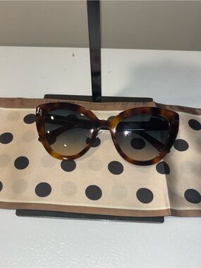 Tom Ford Authentic Cat-Eye Glasses, Harvana & Gold Hardware New In Box